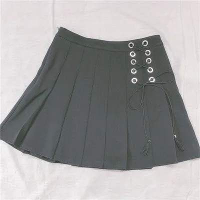 Bow tie high waist skirt    YC21464