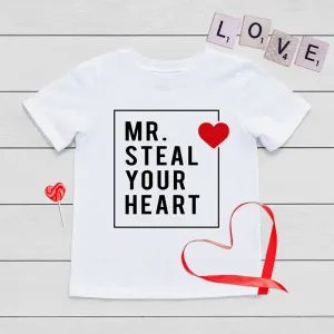 Boy Valentine's Day Heart Print Kids Shirt