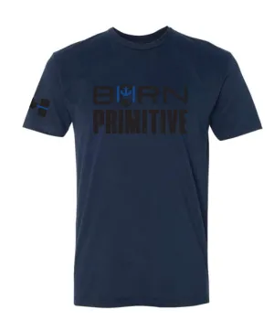 Brand Tee Thin Blue Line (Midnight Navy)