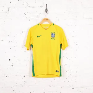 Brazil 2016 Home Nike Football Shirt - Yellow - M