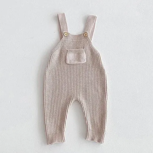 Breathable Knitted Sleeveless Romper Newborn Baby
