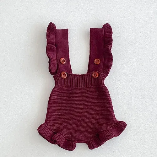 Breathable Knitted Sleeveless Romper Newborn Baby