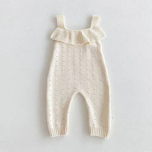 Breathable Knitted Sleeveless Romper Newborn Baby
