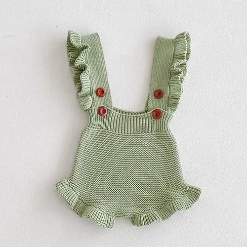 Breathable Knitted Sleeveless Romper Newborn Baby