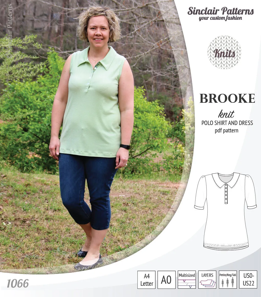 Brooke knit polo shirt and dress for women (PDF)