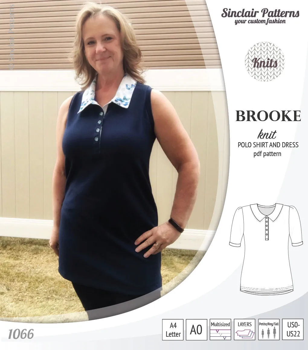 Brooke knit polo shirt and dress for women (PDF)