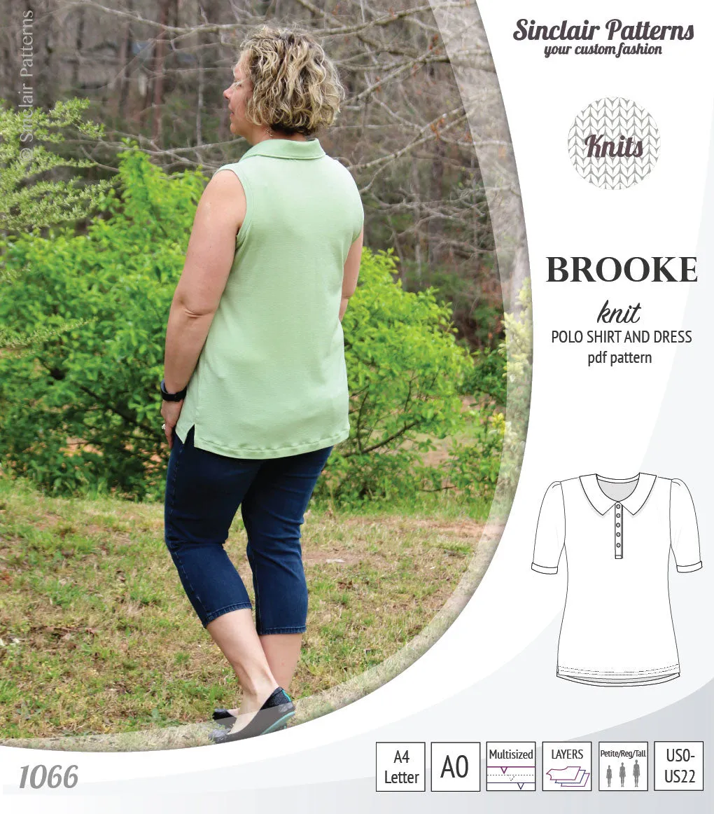 Brooke knit polo shirt and dress for women (PDF)