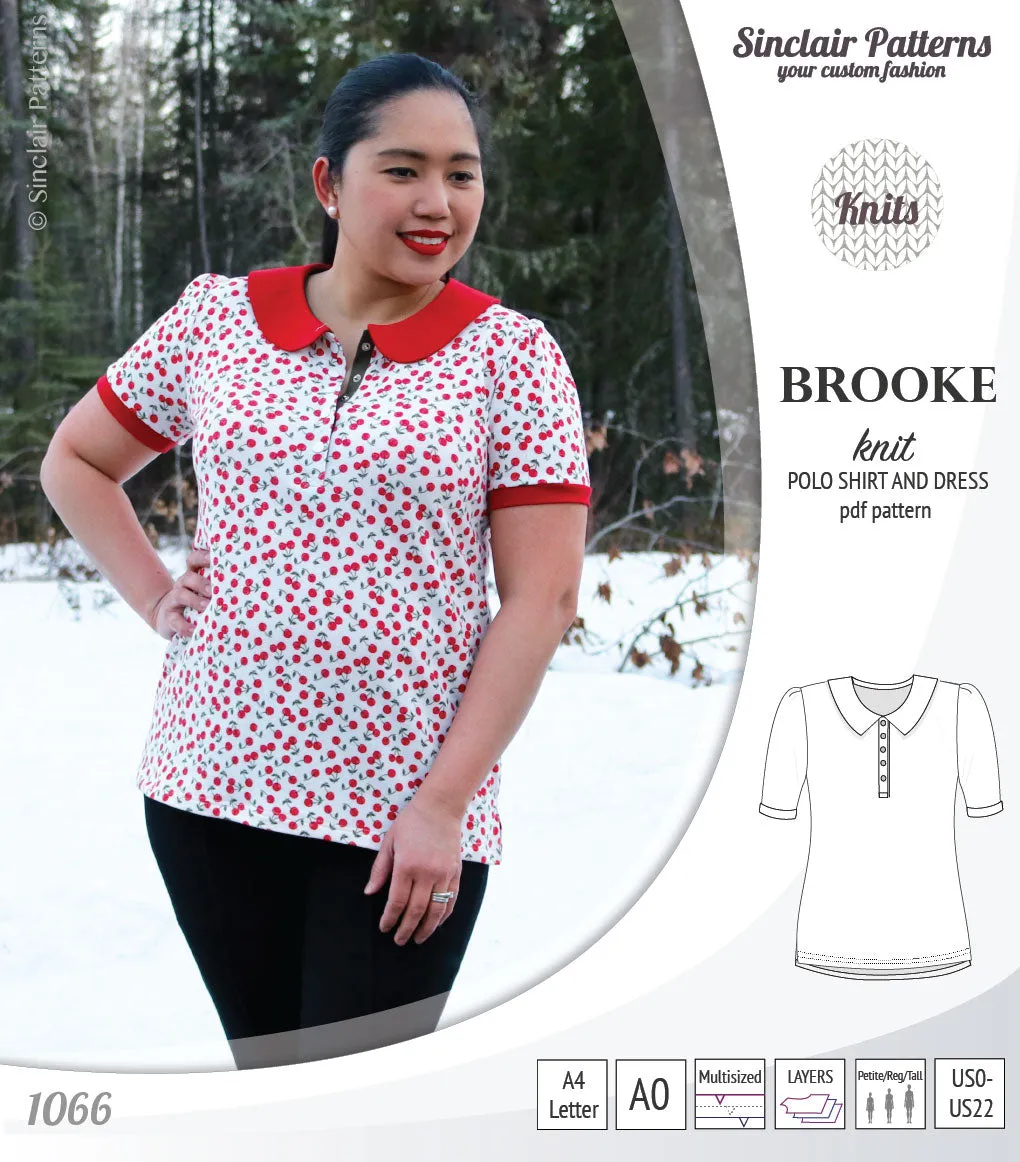 Brooke knit polo shirt and dress for women (PDF)