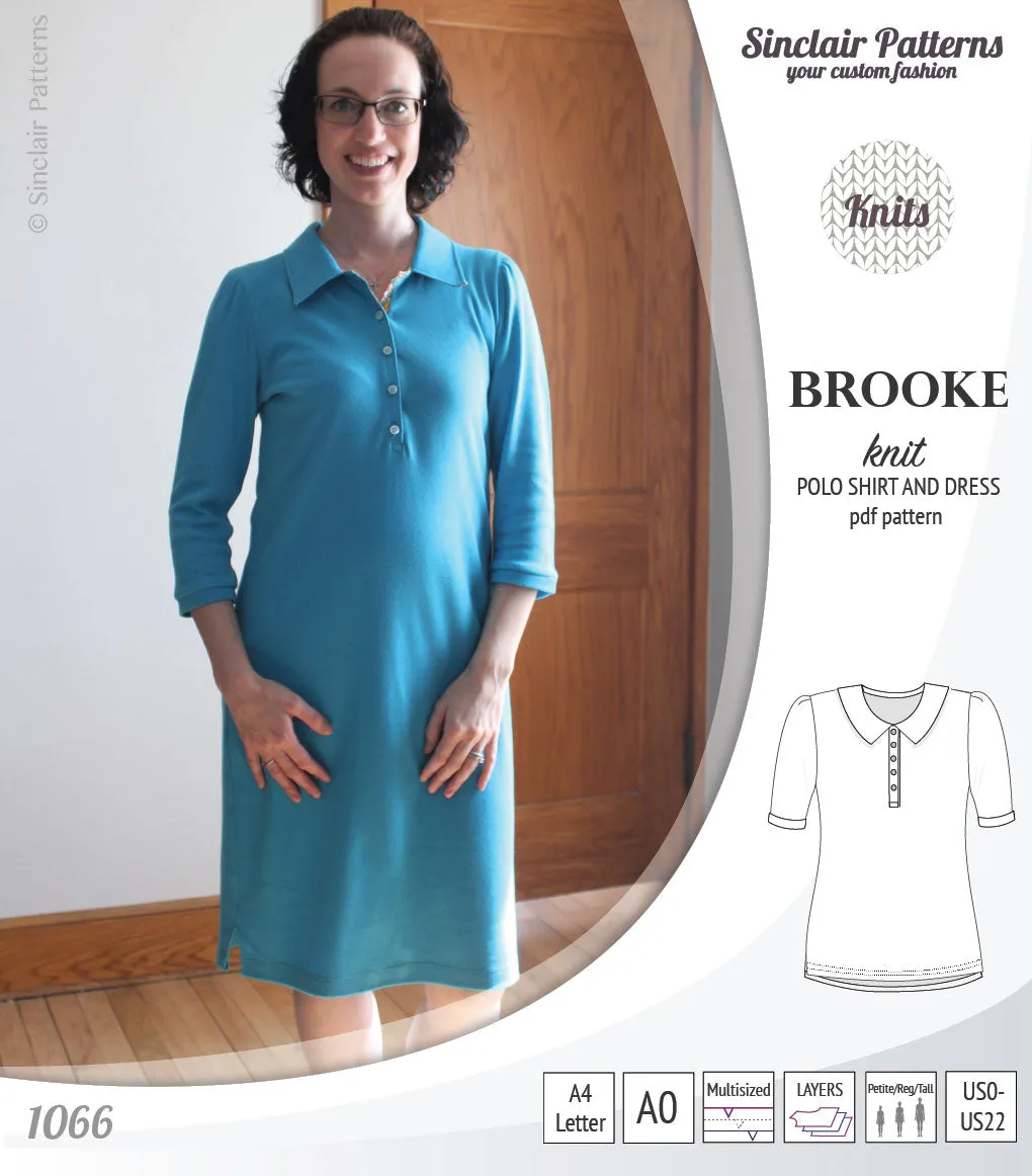 Brooke knit polo shirt and dress for women (PDF)