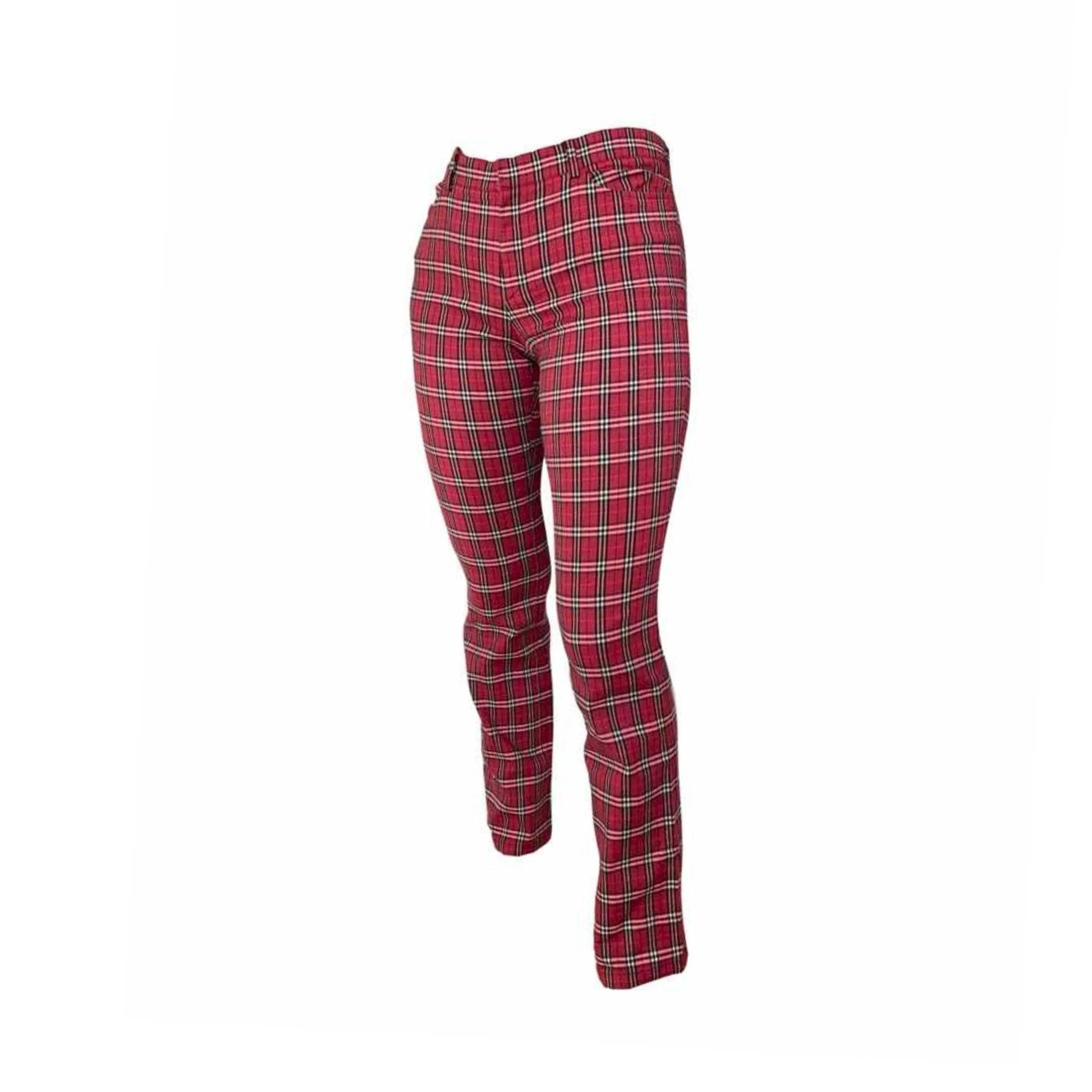 Burberry Classic Red Plaid Pants