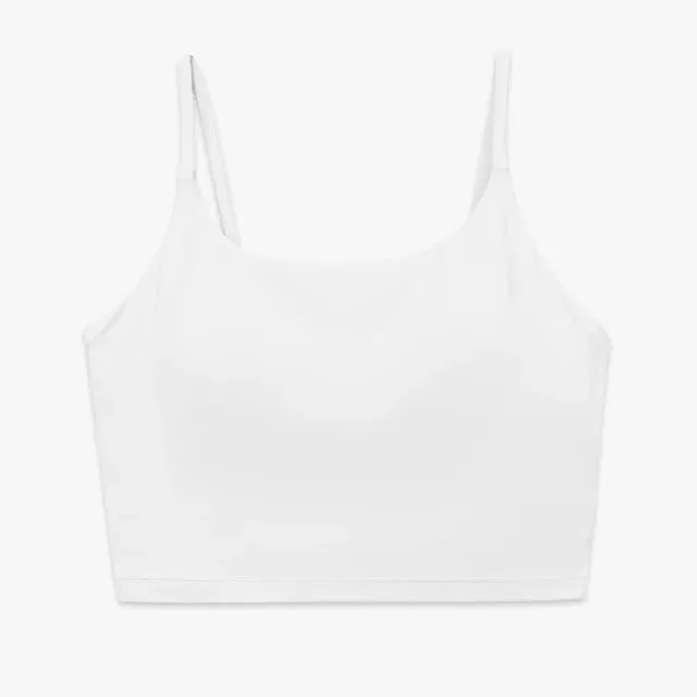 Buttery Soft Push-Up Sports Bras - Padded Backless Yoga Bra for Women with Built-In Bra, Spaghetti Strap Workout Gym Cropped Tank Top