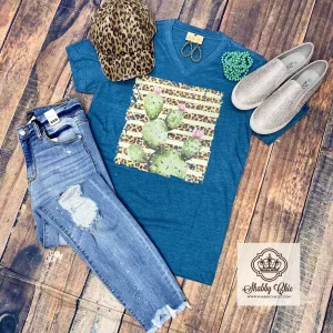 Cactus and Stripes Tee