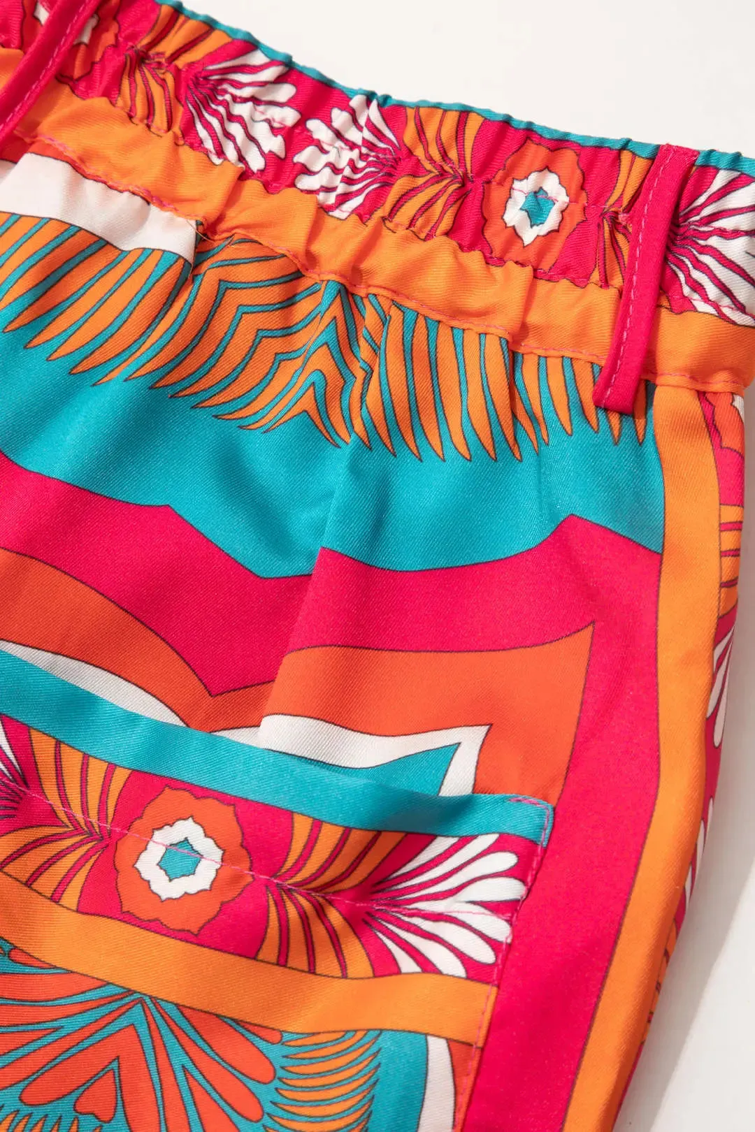 Calista - Trendy High Waisted Print Woman's Pants