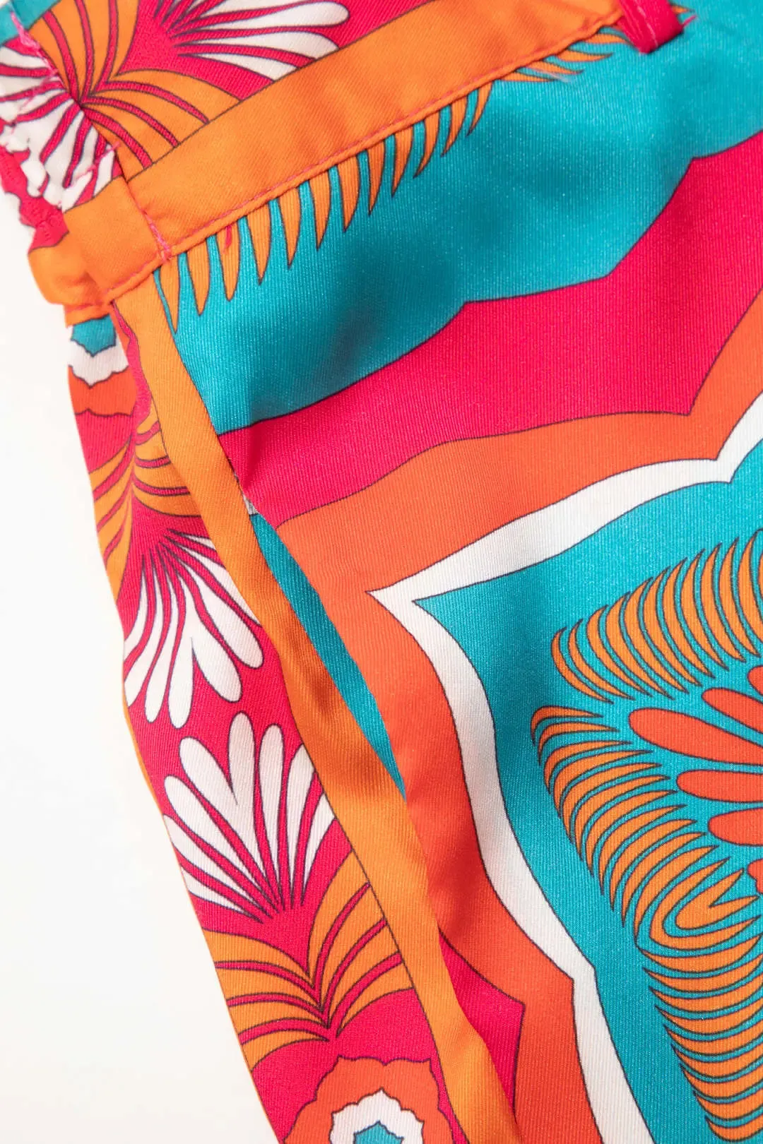 Calista - Trendy High Waisted Print Woman's Pants