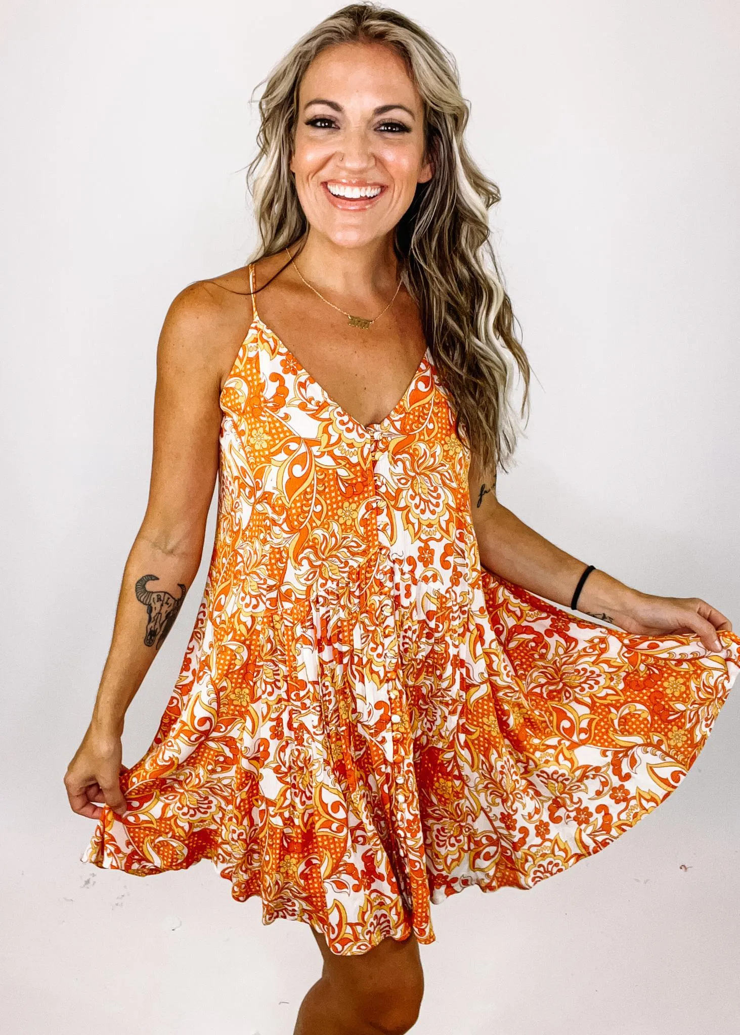 Cami Button Down Mini Dress