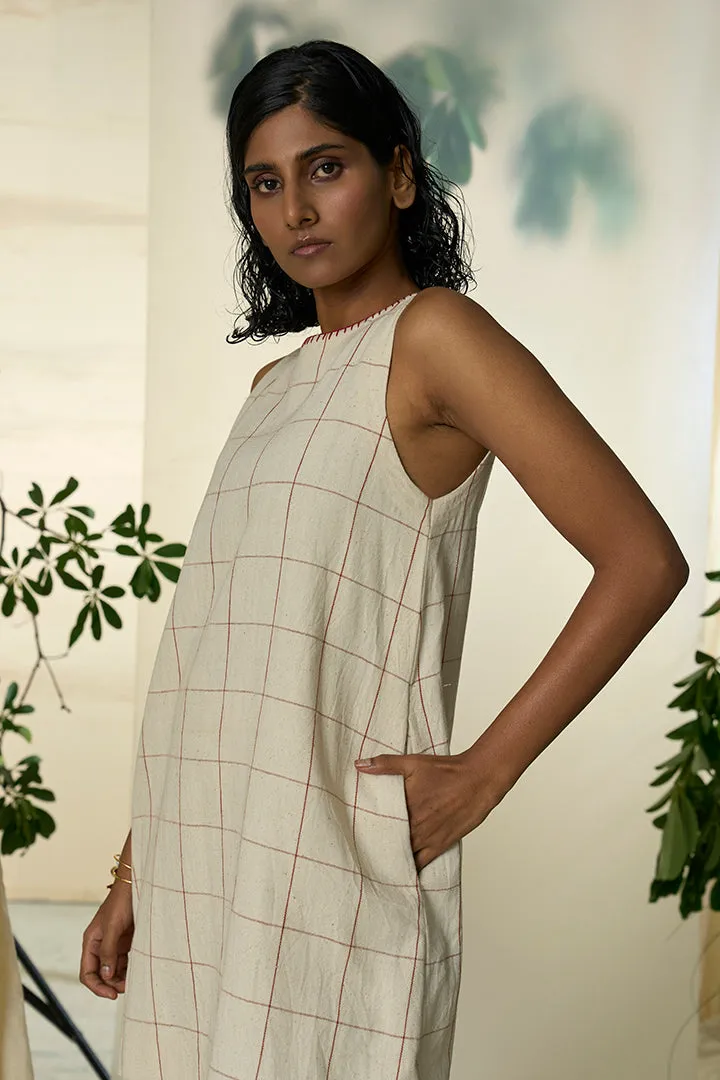 Candy Cane Kala Cotton Sleeveless Dress & Pants Set