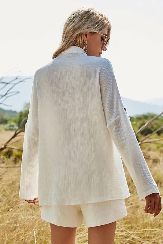 Cara Button-Up & Shorts Set