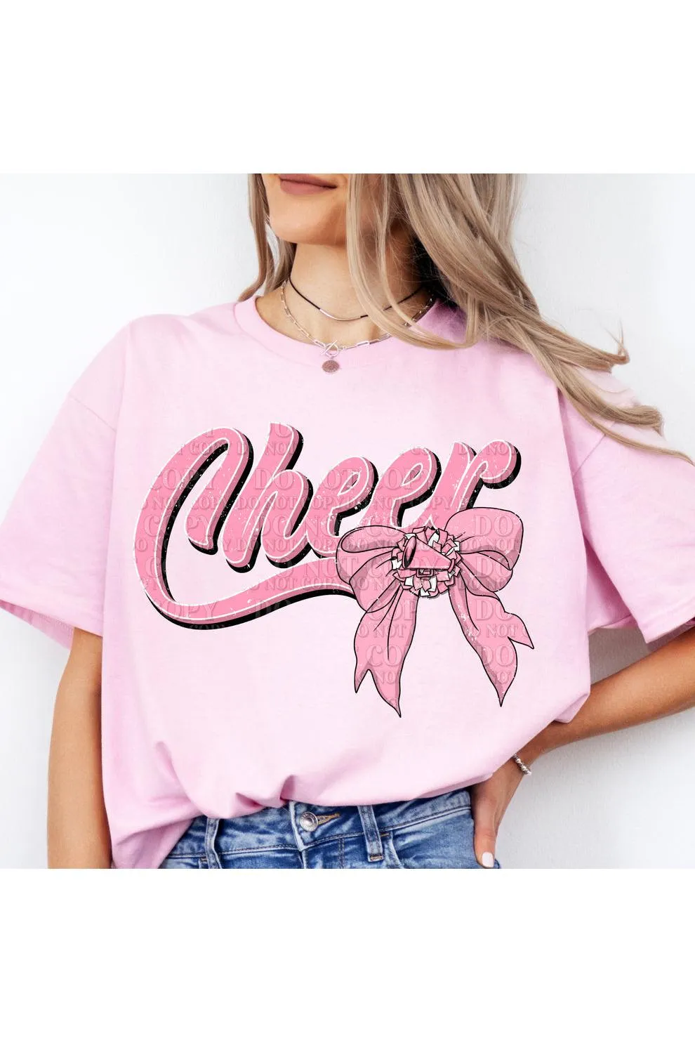 Cheer Bow Comfort Colors T-Shirt