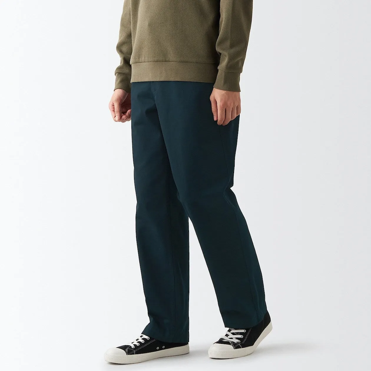 Chino Regular Fit Trousers Regular Leg Length Dark Navy W 33 inch