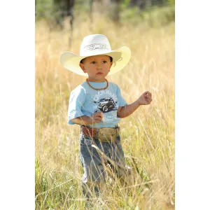 Cinch Toddler's Light Blue Pickup Truck Graphic Tee