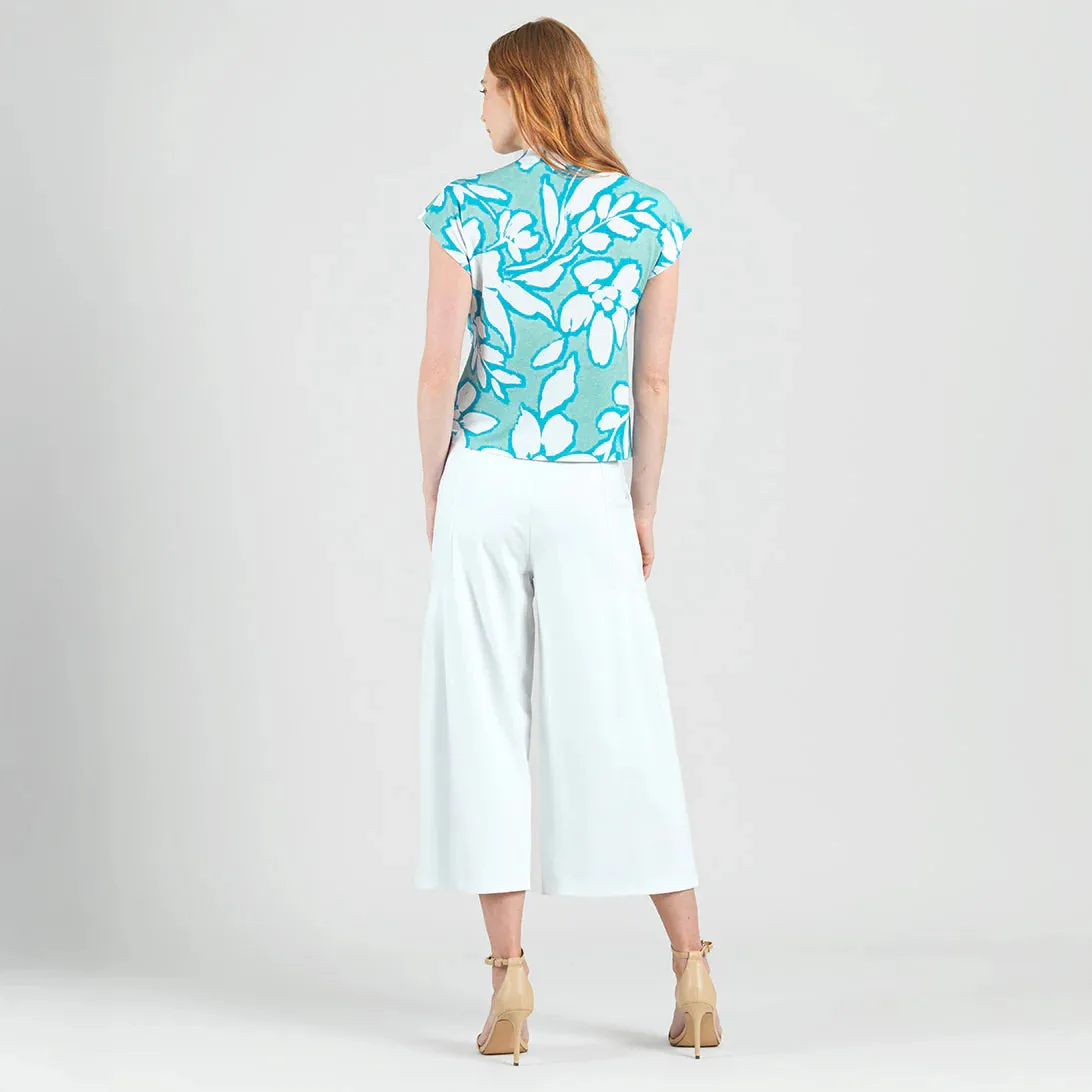 Clara Sunwood Floral Drape Neck Top