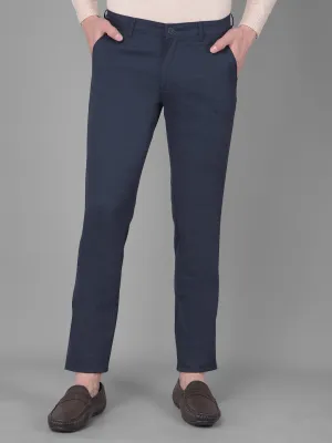 COBB NAVY BLUE SLIM FIT CHINOS
