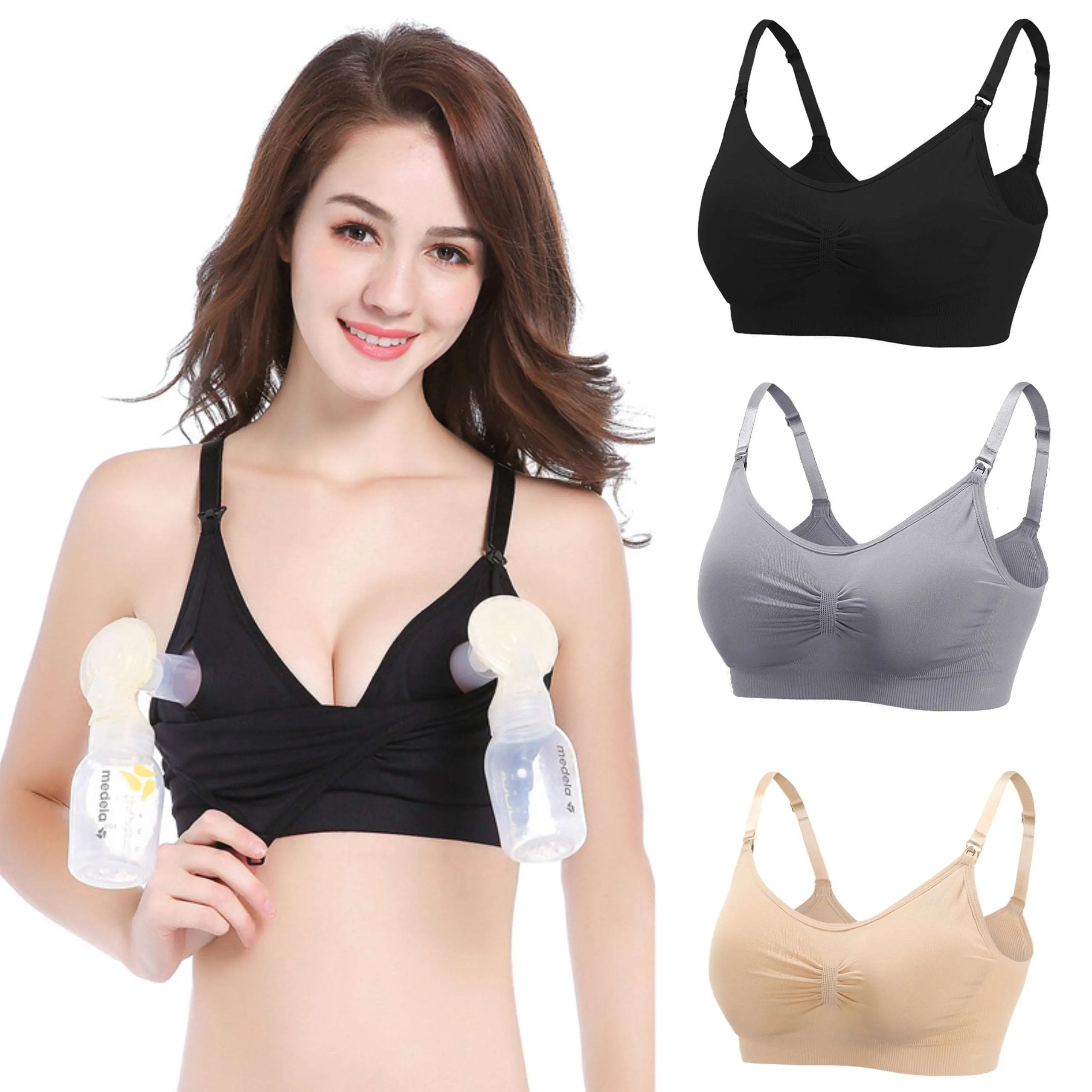 Comfort-fit Hands Free Pumping Bras