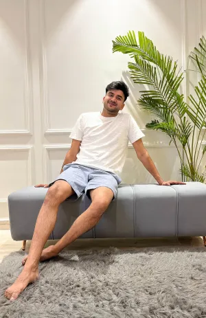 Comfy White | White T-shirt & Shorts