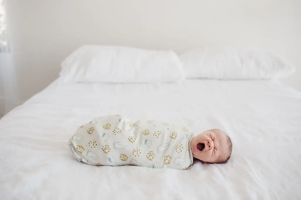 Copper Pearl Knit Swaddle Blanket | Chip
