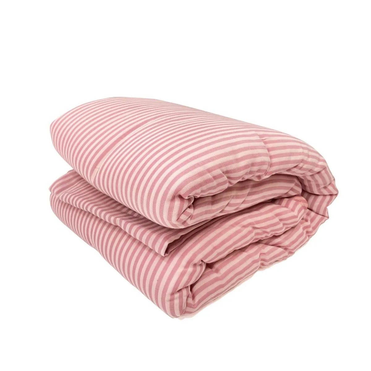 Cotton Comforter Quilt & Shams - Rosie Pink Pinstripe