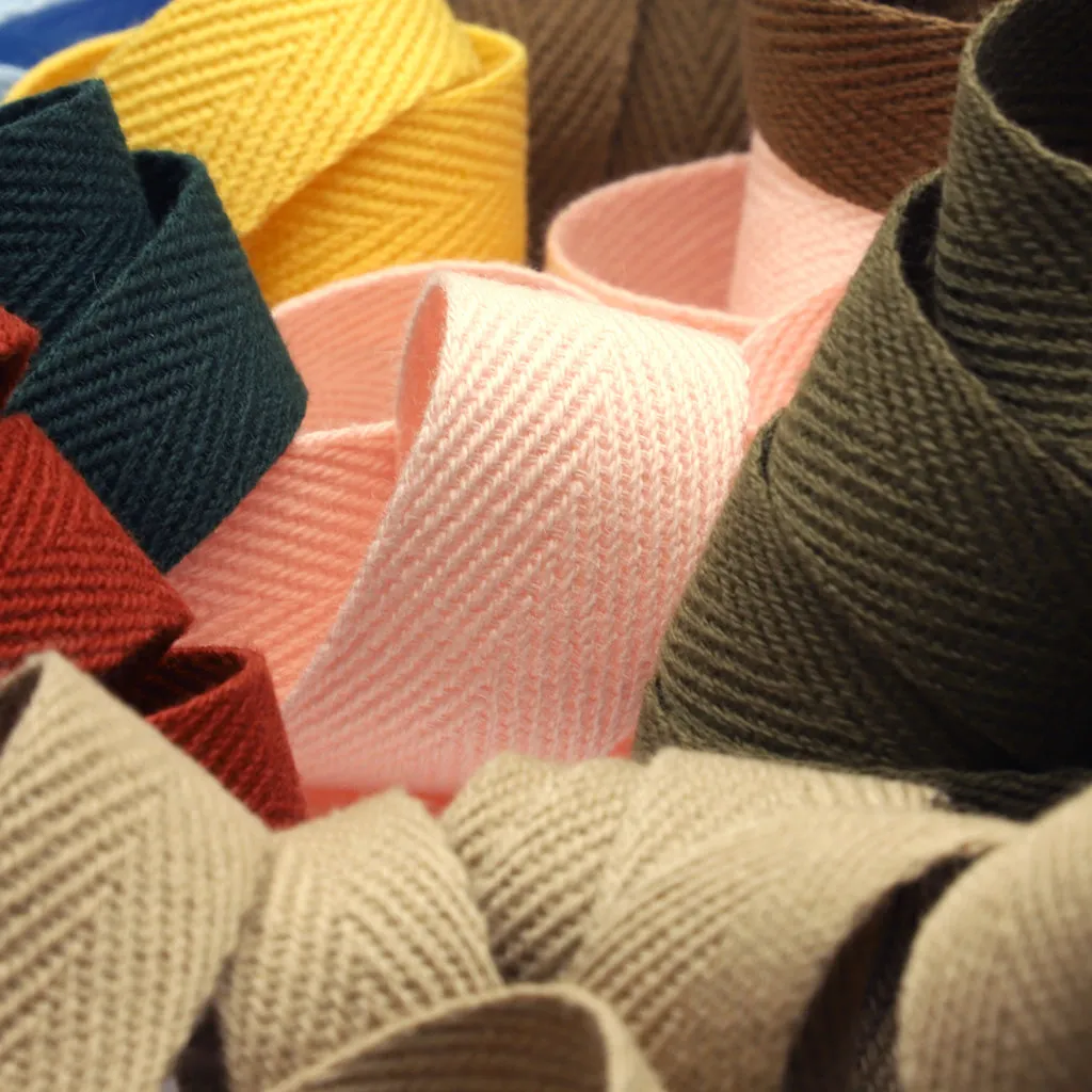 Cotton Herringbone Tape #12 Sand Beige