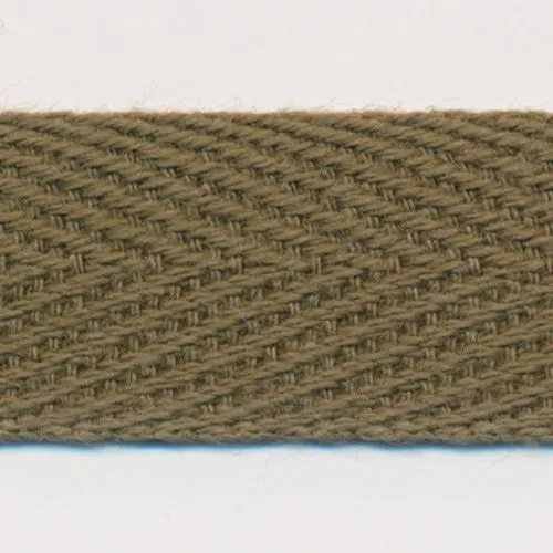 Cotton Herringbone Tape #72 Leaf Green