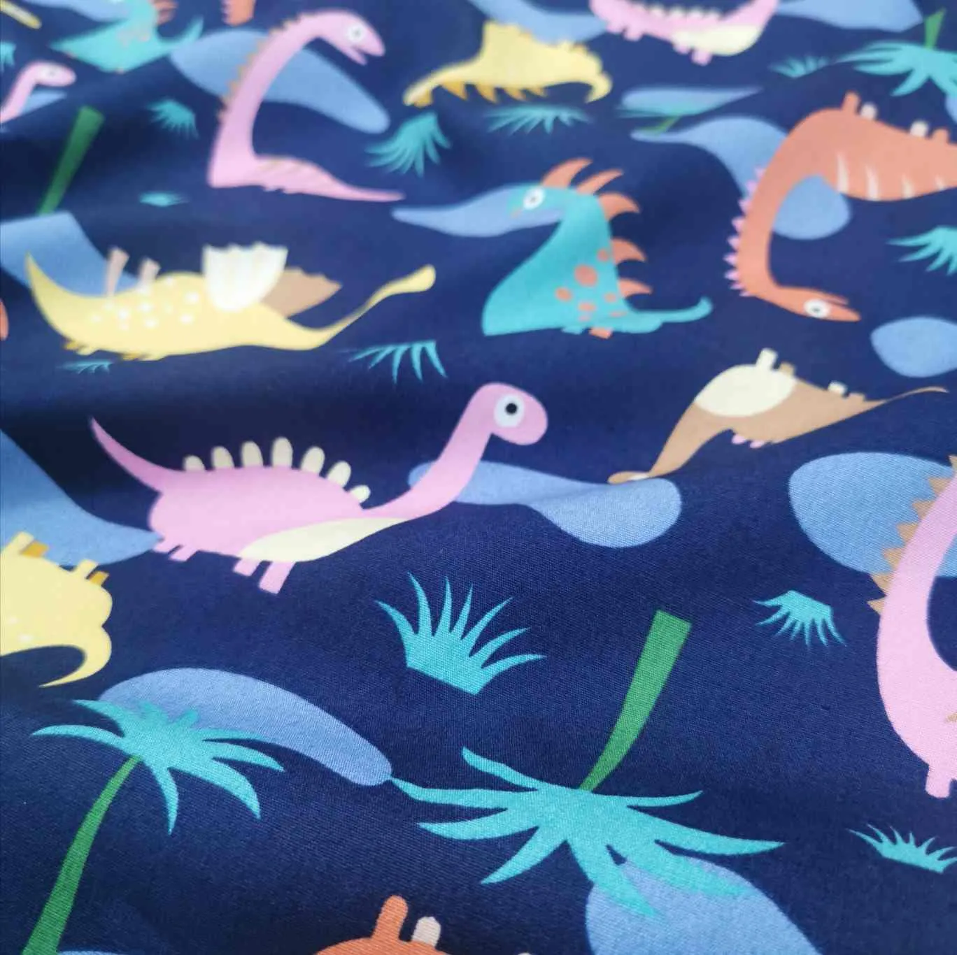 Cotton Poplin, Happy Dinos