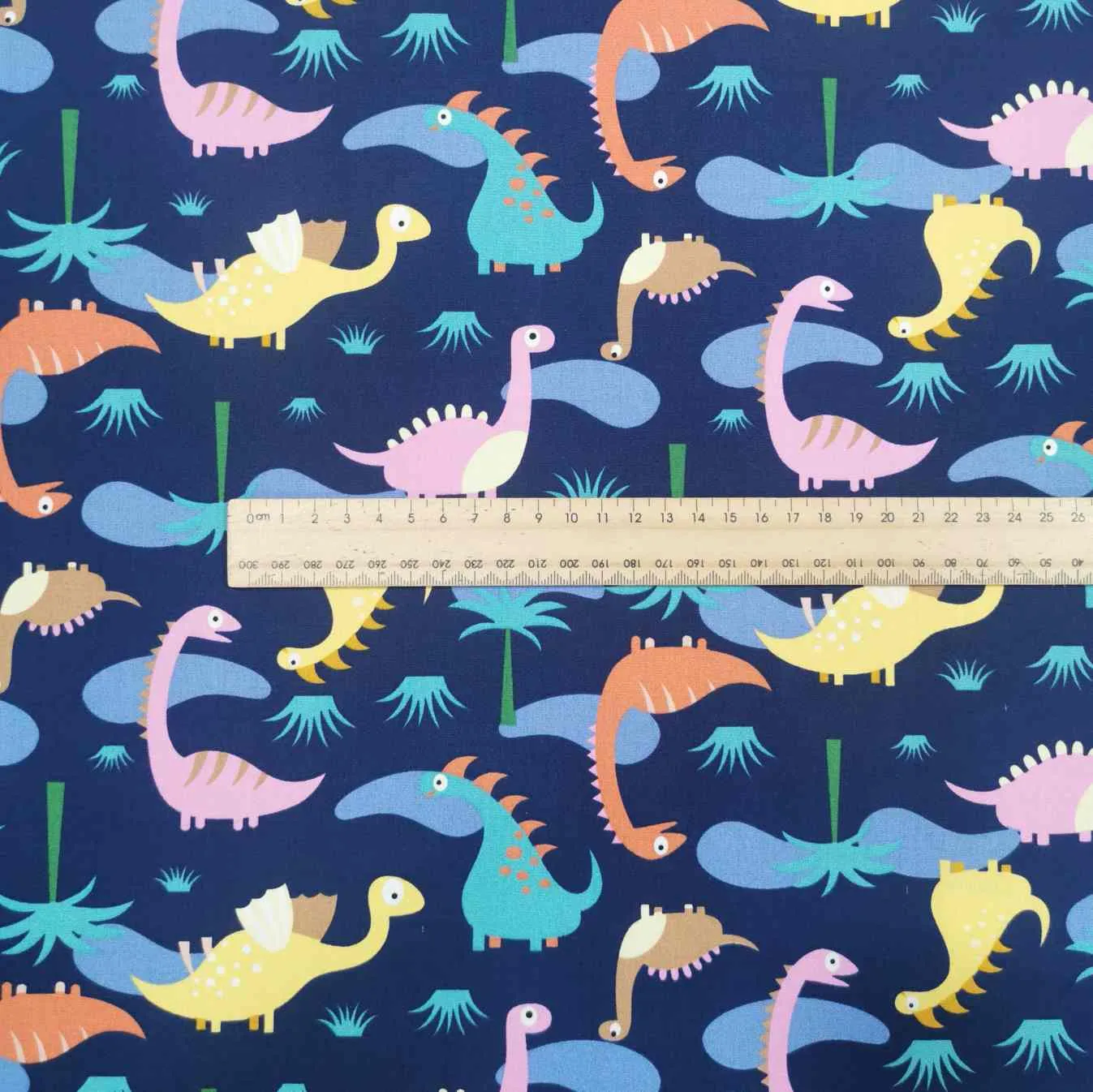 Cotton Poplin, Happy Dinos