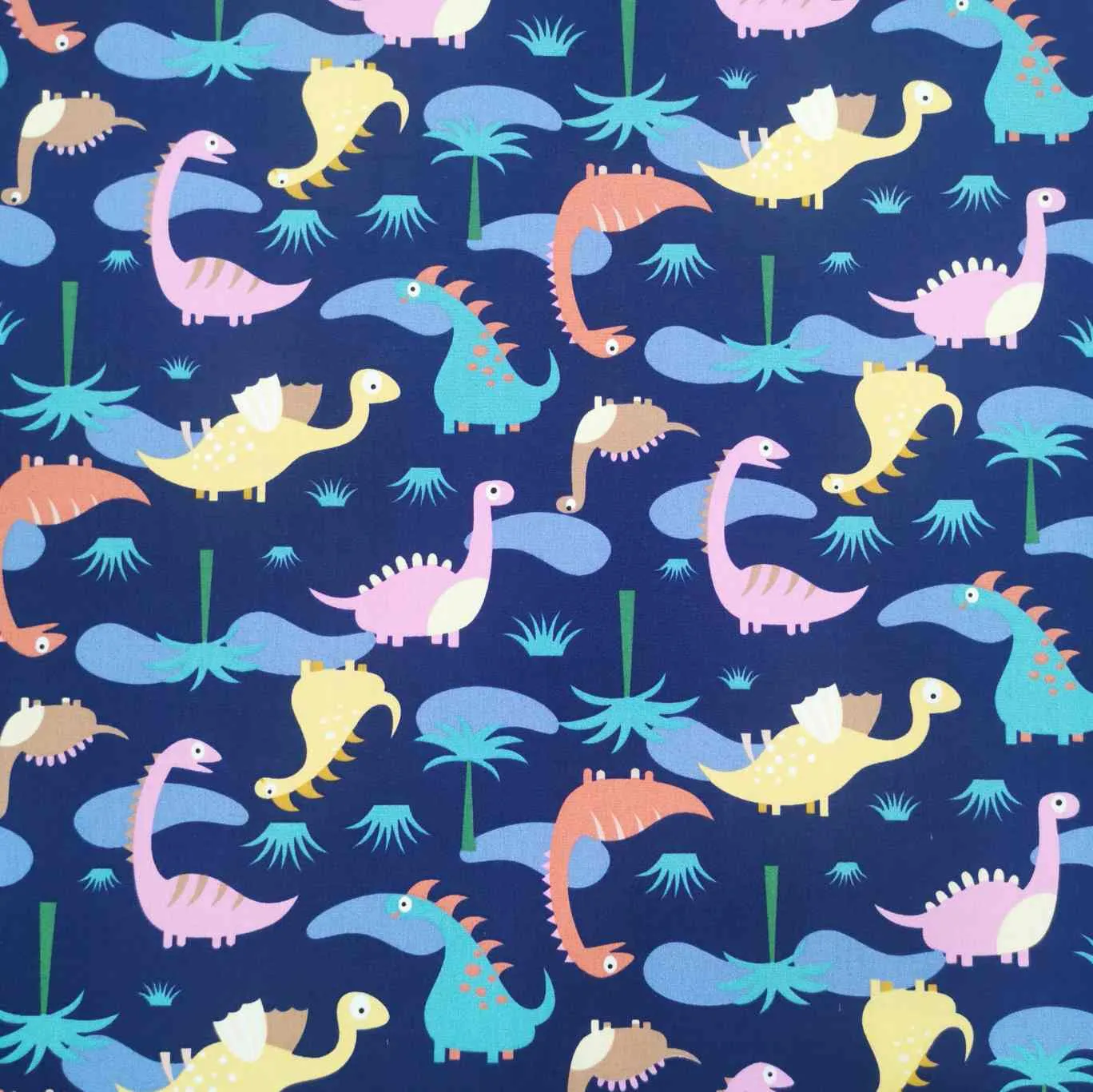Cotton Poplin, Happy Dinos