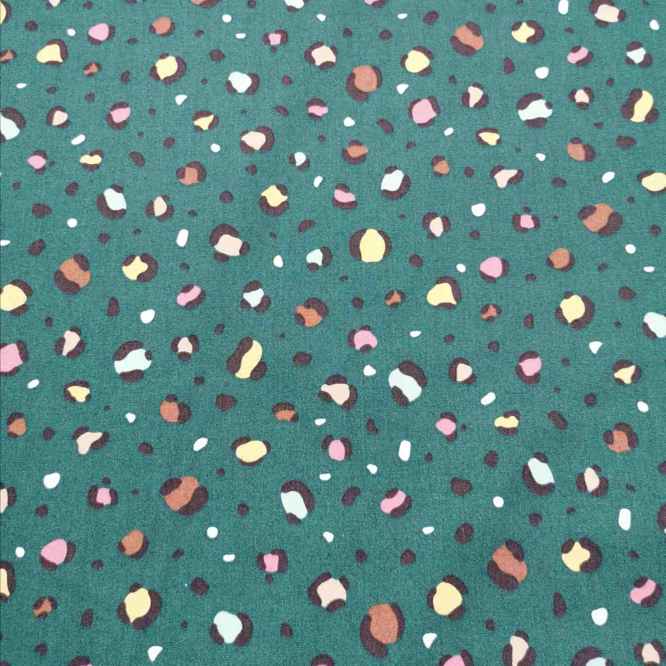 Cotton Poplin, Peta, Green - 2.8m remnant piece