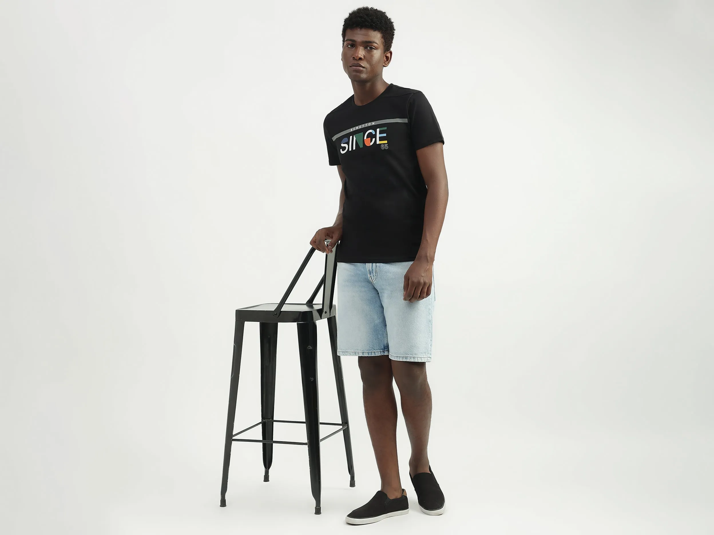 Cotton Printed Round Neck Mens T-shirts