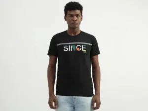 Cotton Printed Round Neck Mens T-shirts