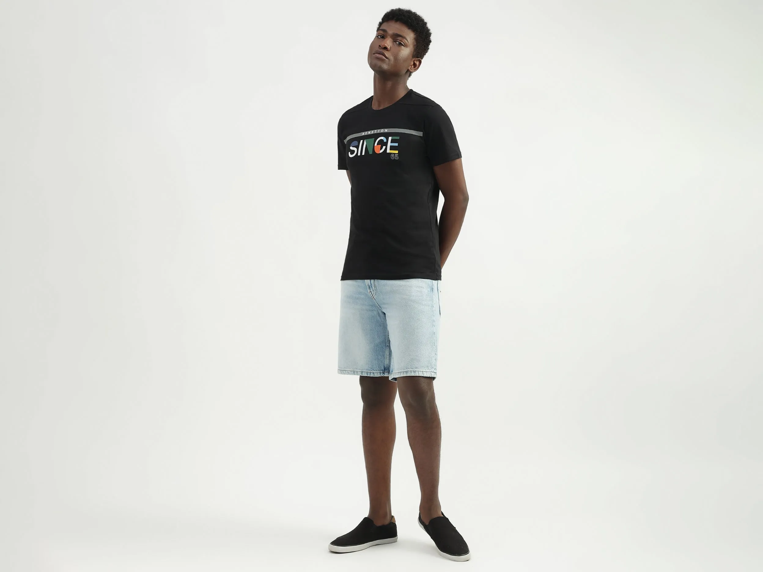Cotton Printed Round Neck Mens T-shirts