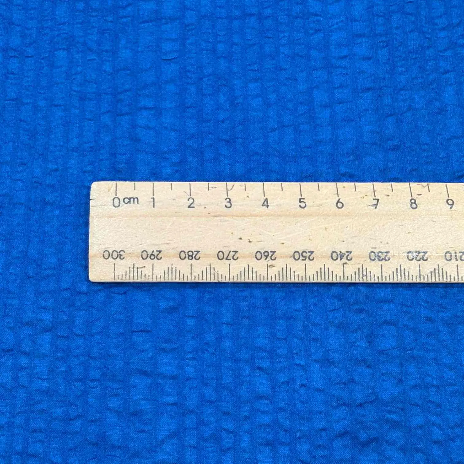 Cotton Voile, Seersucker Self Stripe, Cobalt