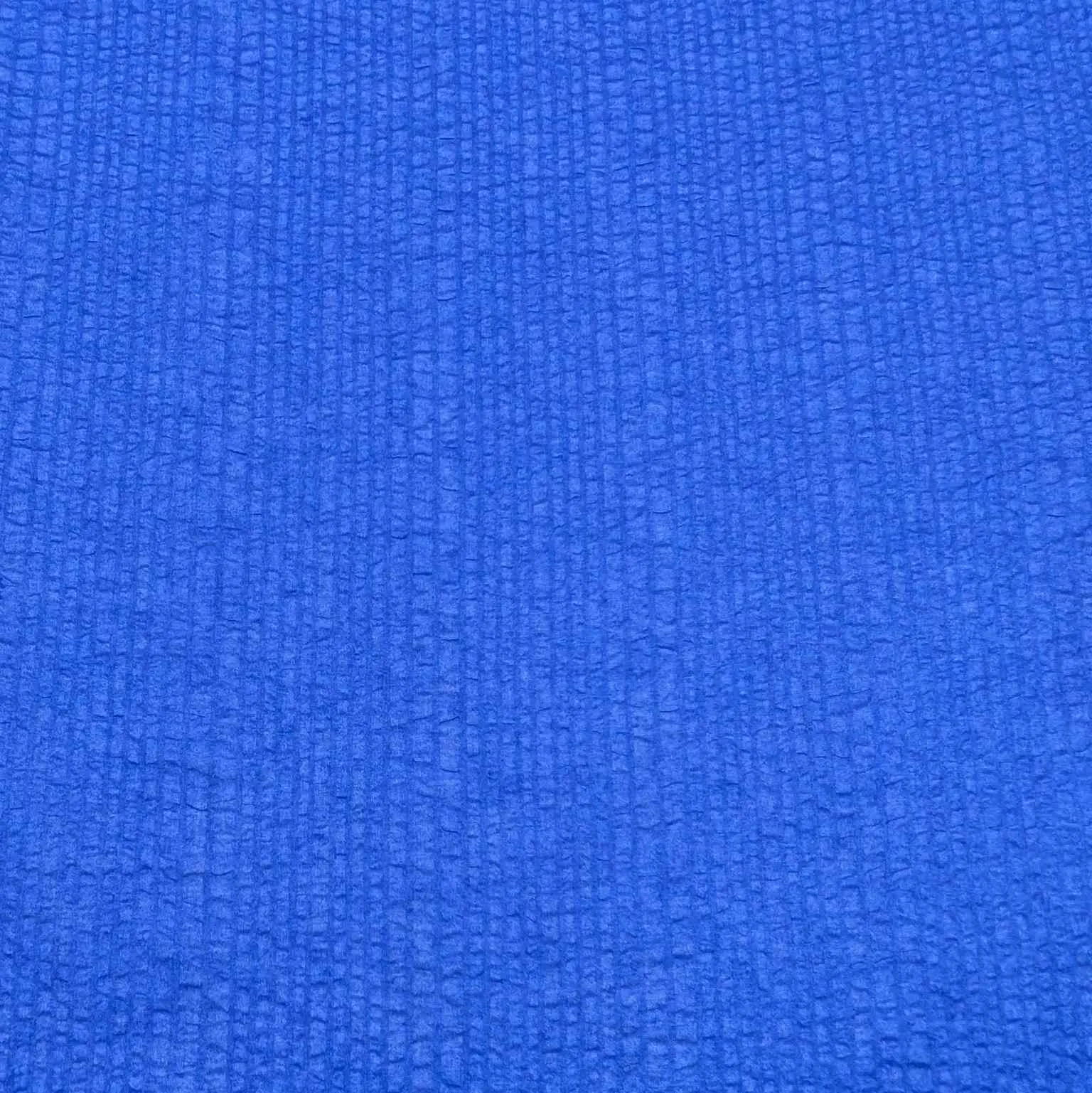Cotton Voile, Seersucker Self Stripe, Cobalt