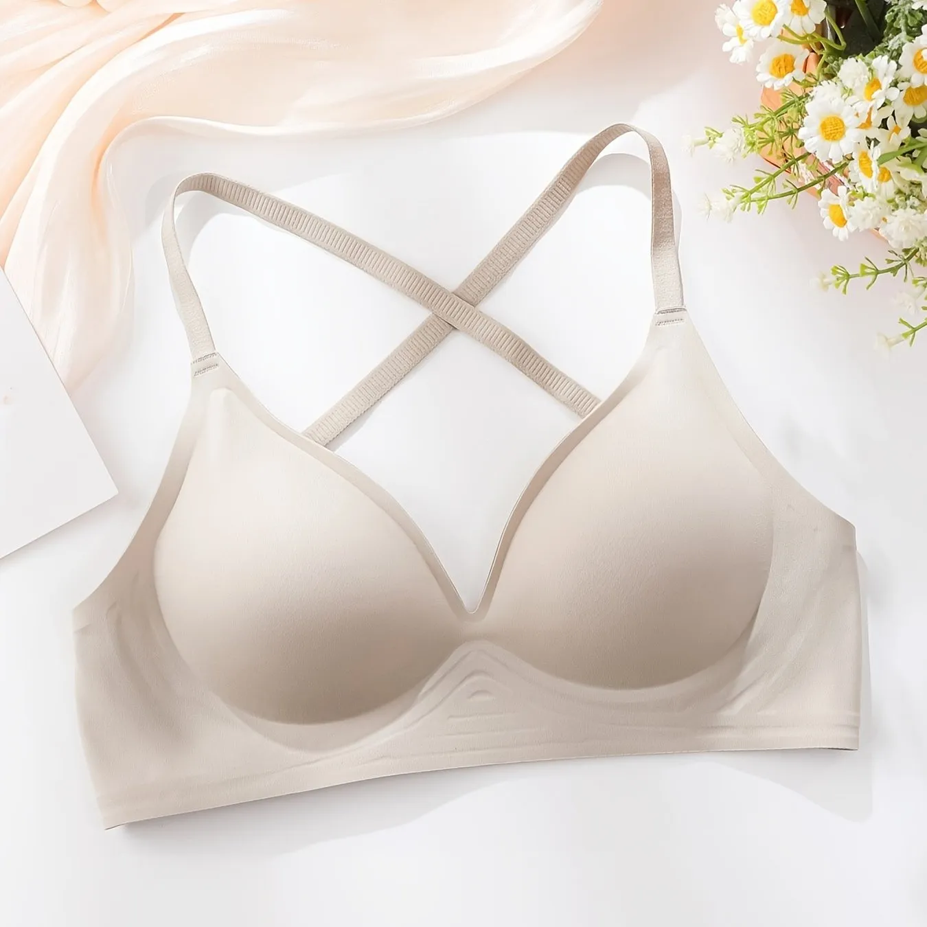 Cross Back Full Coverage Bras - Seamless, Sexy & Adjustable, Women's Everyday Intimates