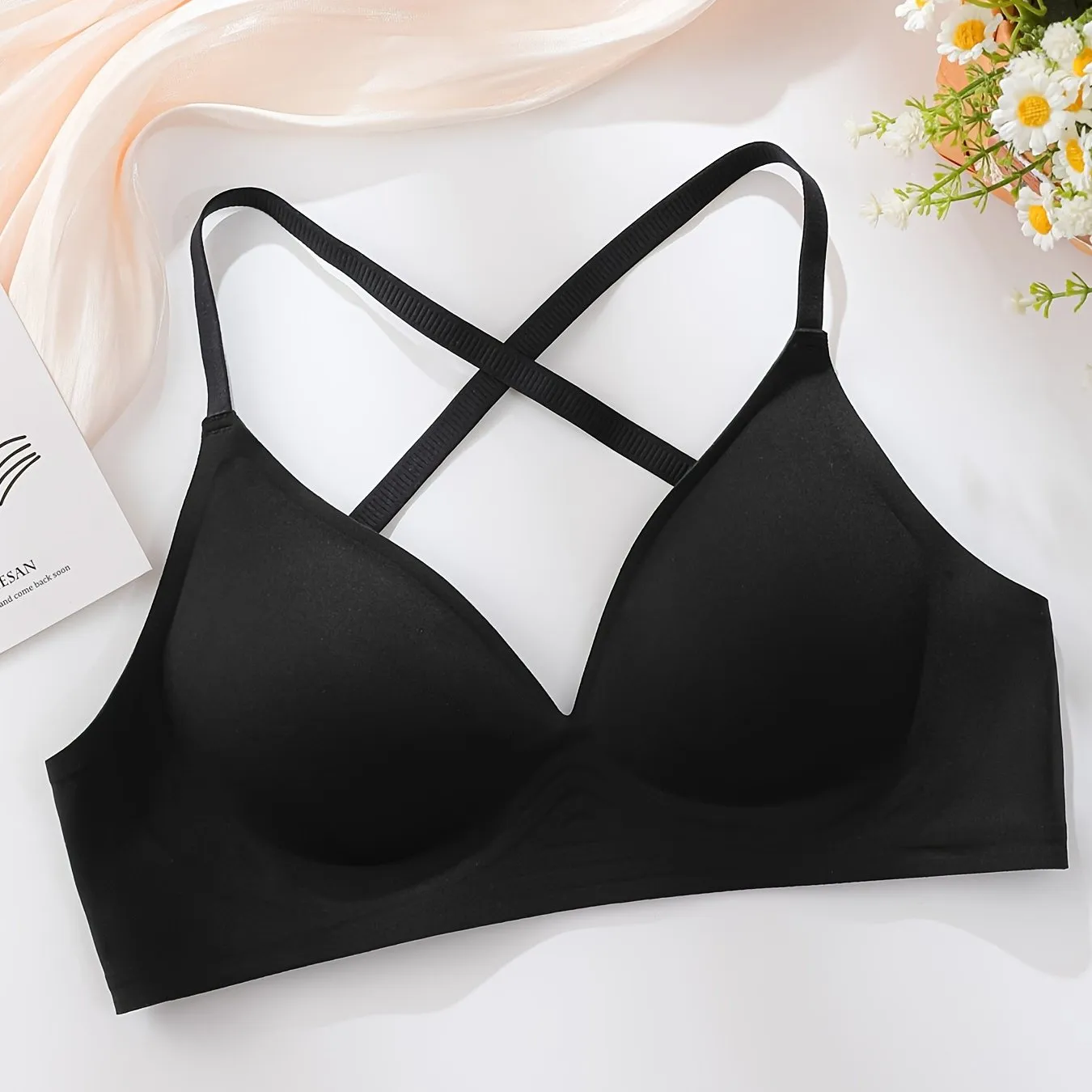 Cross Back Full Coverage Bras - Seamless, Sexy & Adjustable, Women's Everyday Intimates