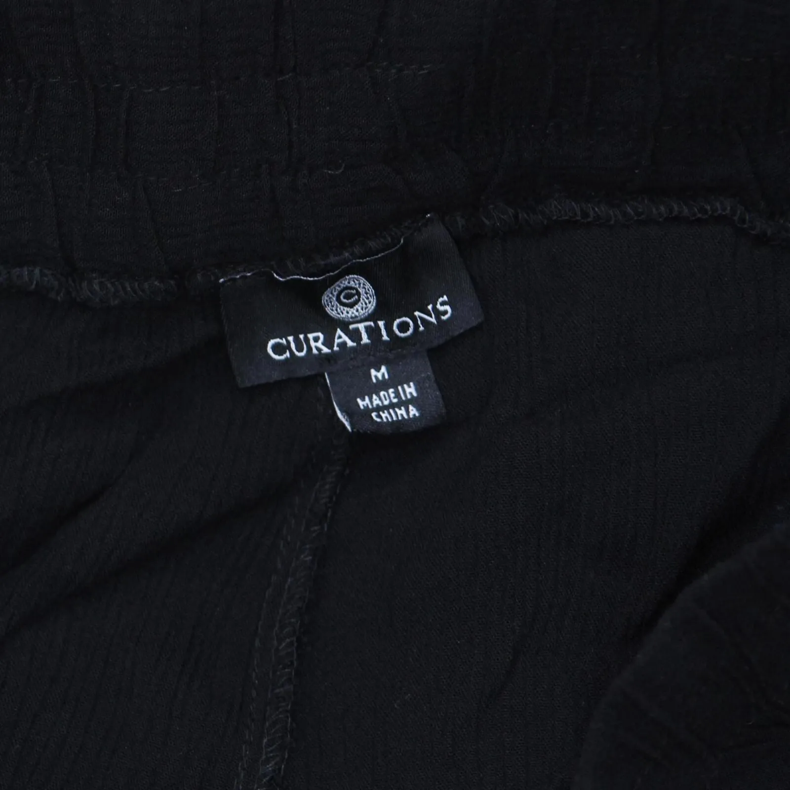 Curations Womens Knit Stretch Gauze Pants 166385b3094675 Black M