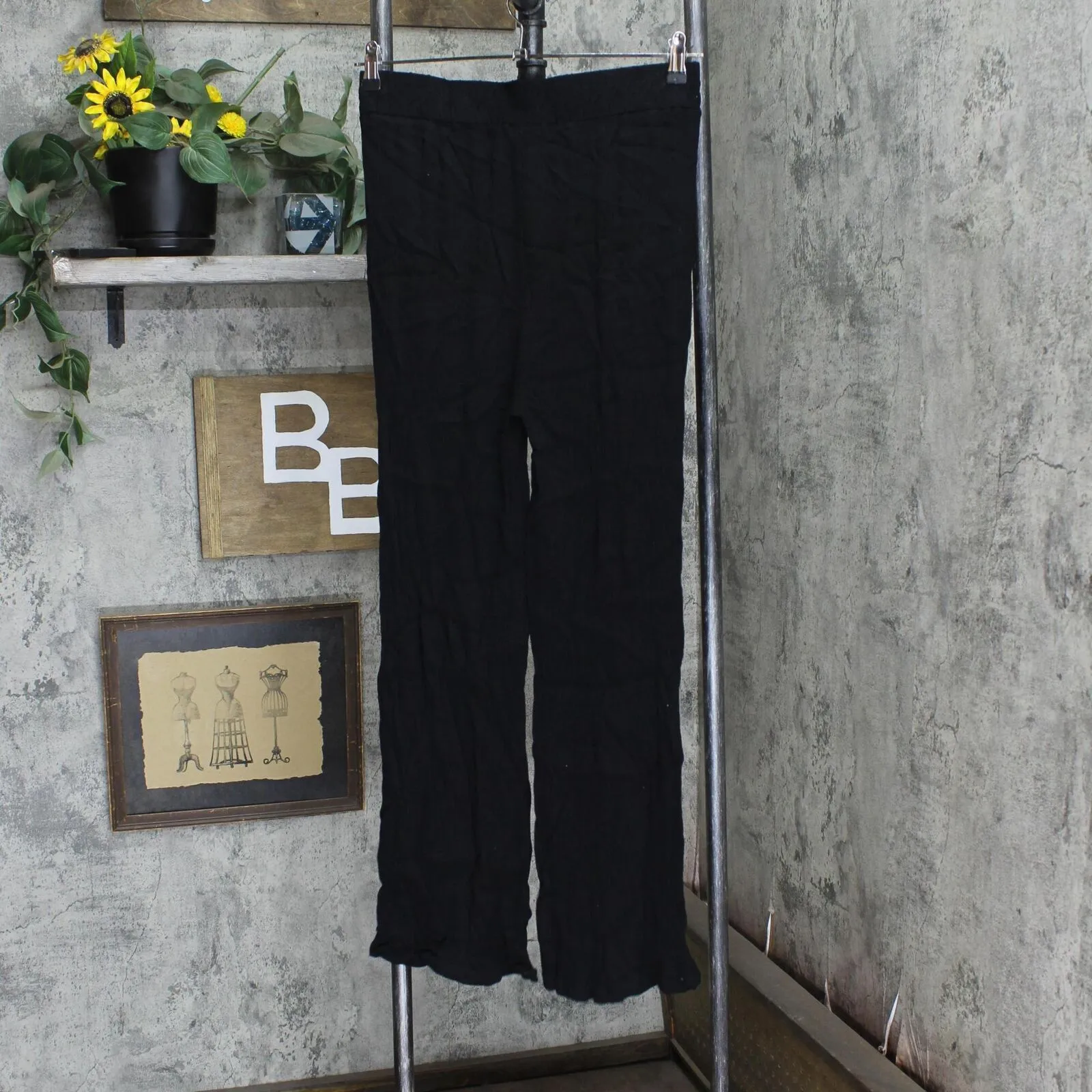 Curations Womens Knit Stretch Gauze Pants 166385b3094675 Black M
