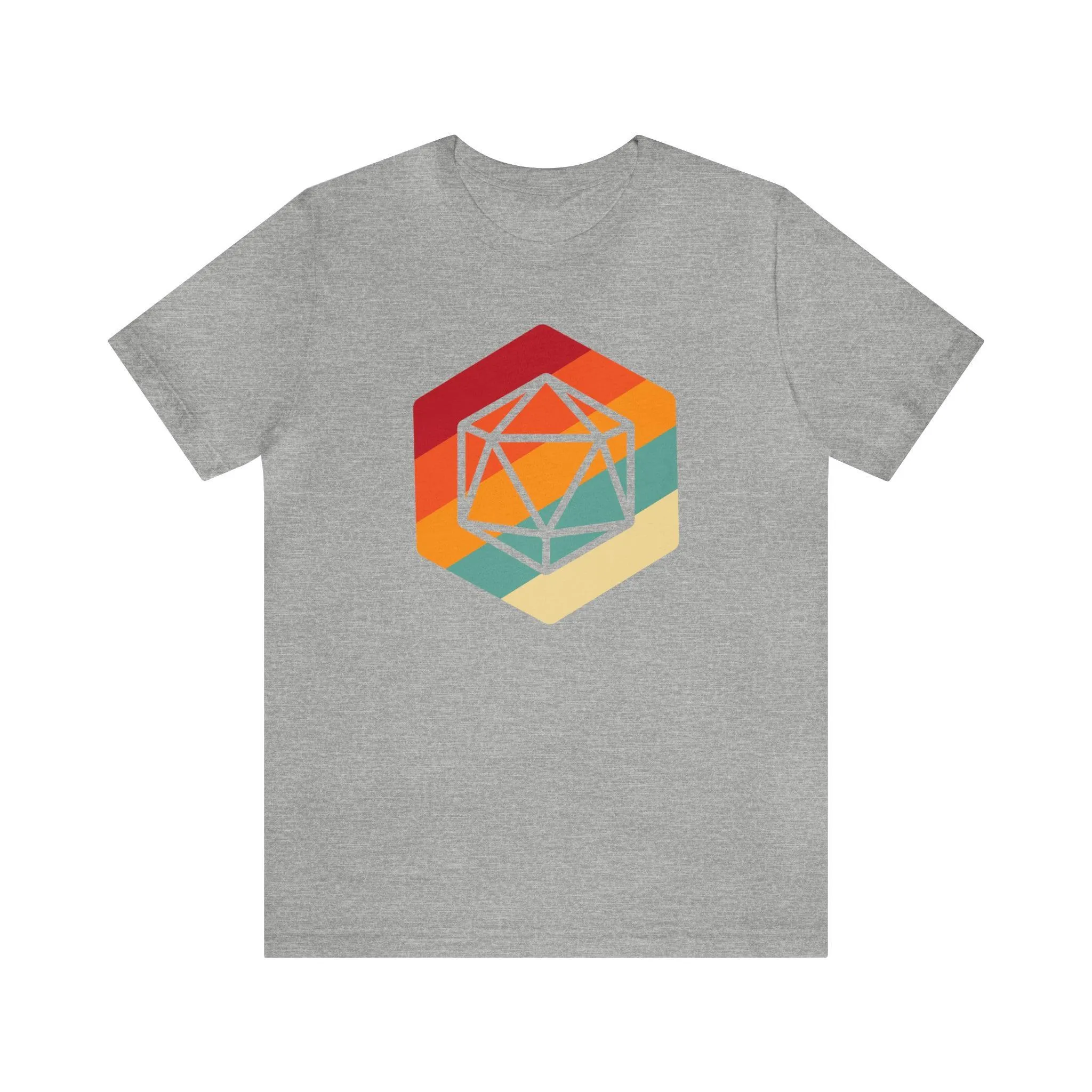 D20 Retro gaming shirt DM gift| | Dungeon Master gift | dnd shirt | ttrpg Nerd tshirt | dungeons and dragons Short Sleeve Tee d20 shirt