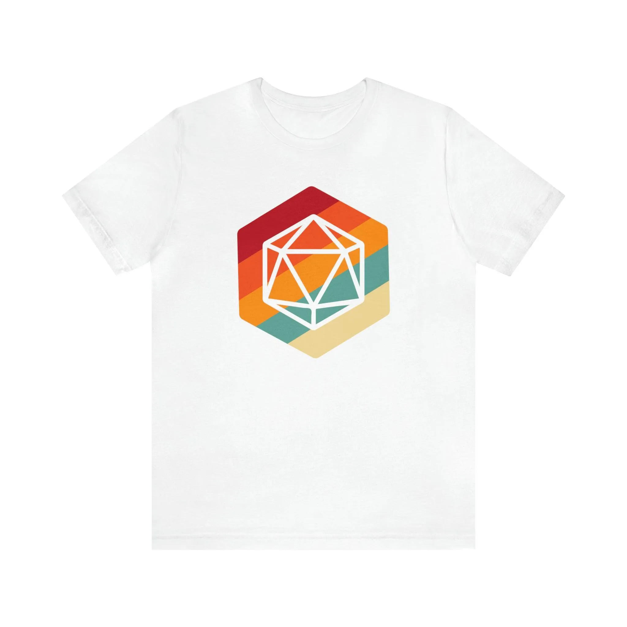 D20 Retro gaming shirt DM gift| | Dungeon Master gift | dnd shirt | ttrpg Nerd tshirt | dungeons and dragons Short Sleeve Tee d20 shirt