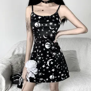 Dark print dress yc22959
