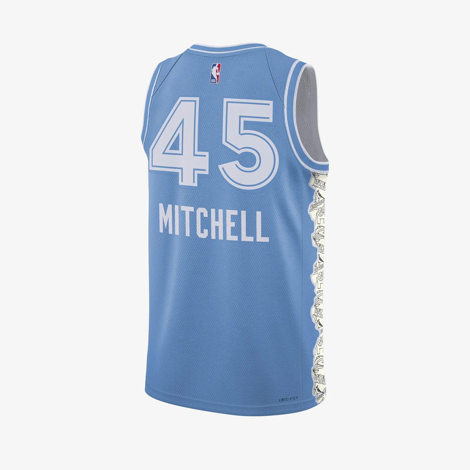Donovan Mitchell Cleveland Cavaliers 2024/25 City Edition Swingman Jersey - Light Blue
