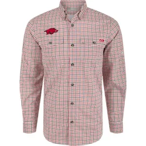 Drake Arkansas Frat Tattersall Shirt Long Sleeve